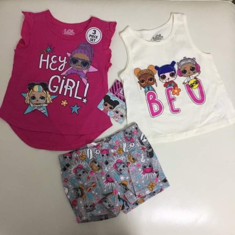 Lol surprise cute dolls shorts set